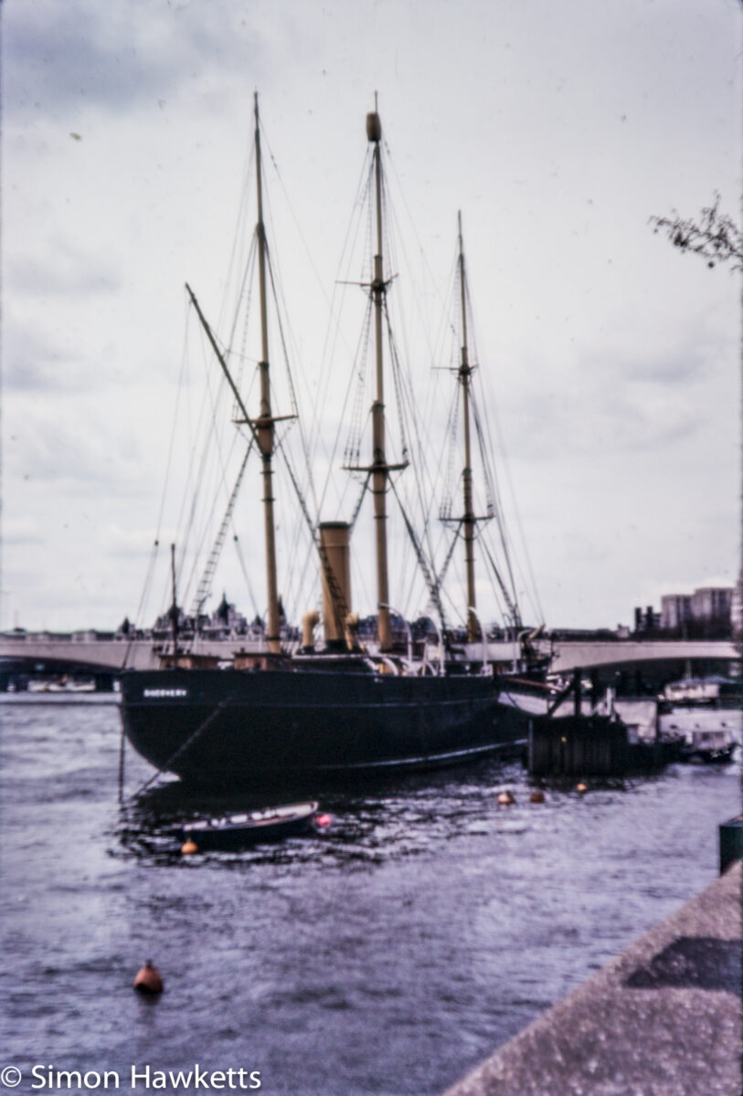 Views around London c1980 on colour slide film - A clipper ship