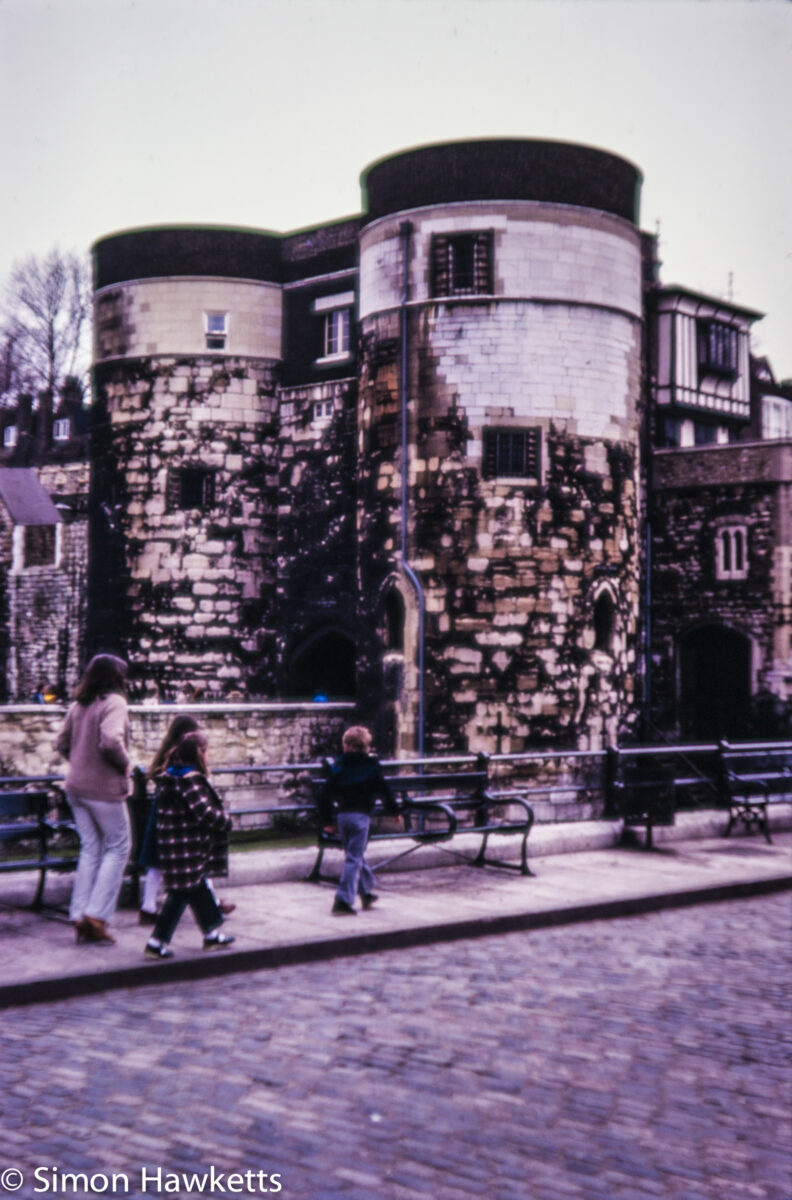 Views around London c1980 on colour slide film - The Tower of London