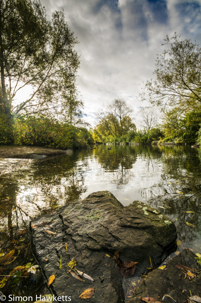 Tamron 10-24 wide angle sample pictures - Duck pond in Fairlands Valley Park Stevenage
