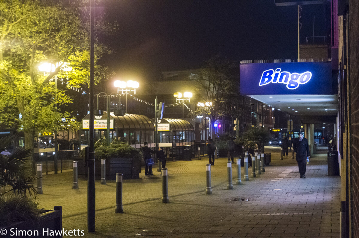 Sony NEX 6 high ISO performance sample pictures - Bus station @ iso6400