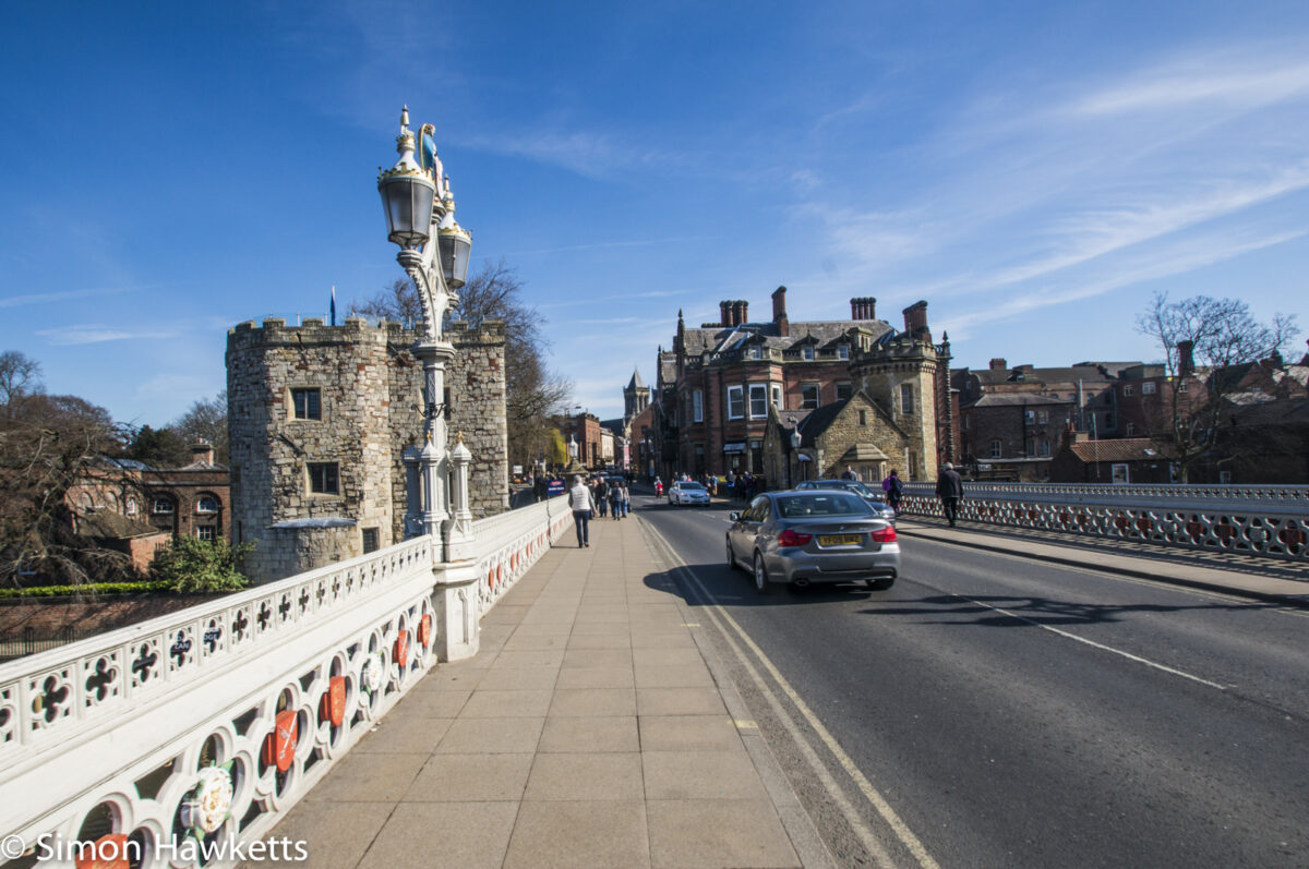 Looking along the bridge over the River Ouse in York