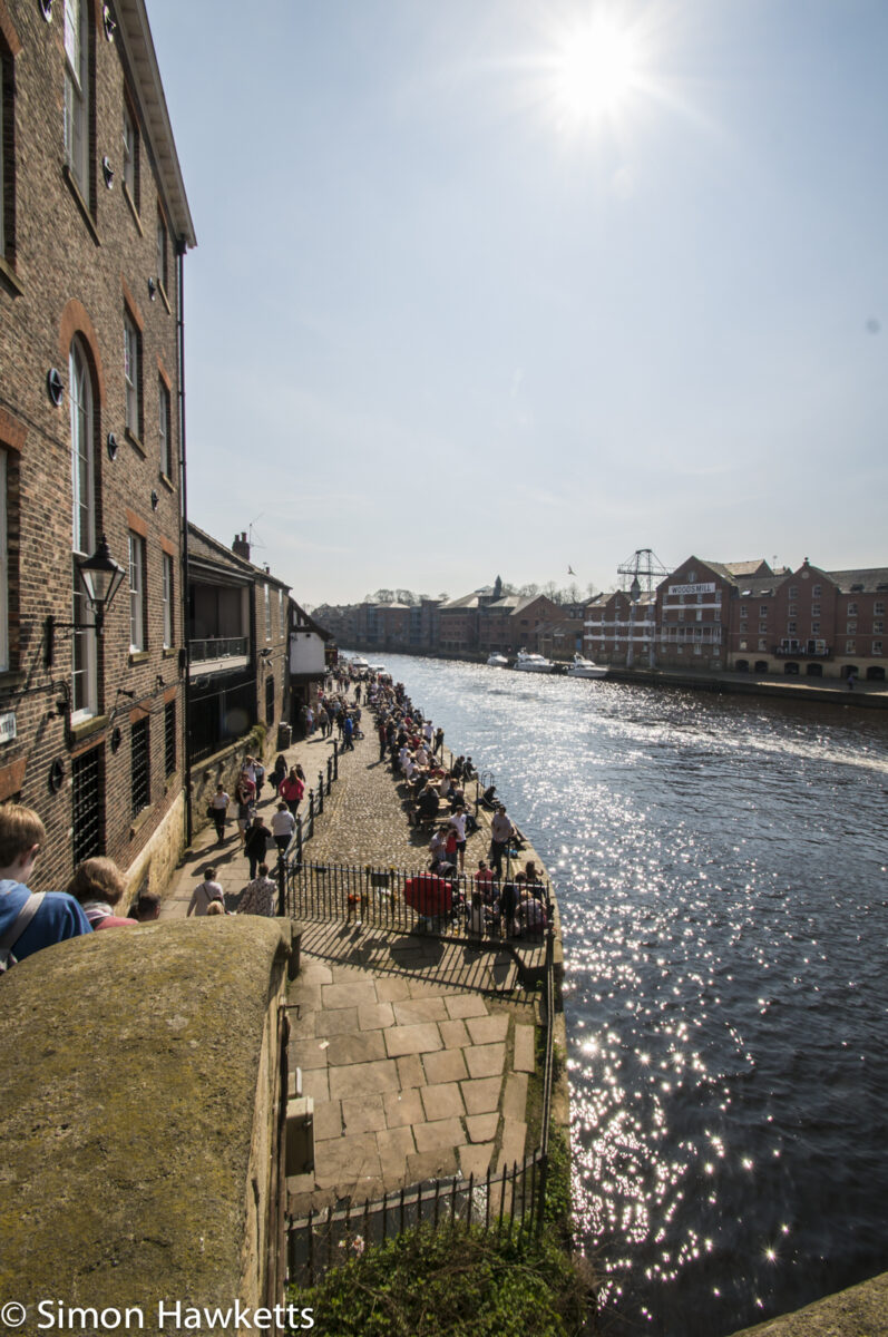 A view down the river Ouse in York