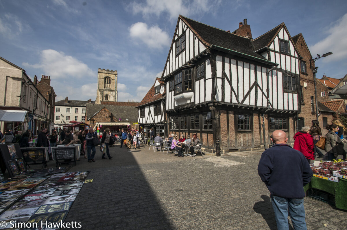 Tudor house in the shambles in York