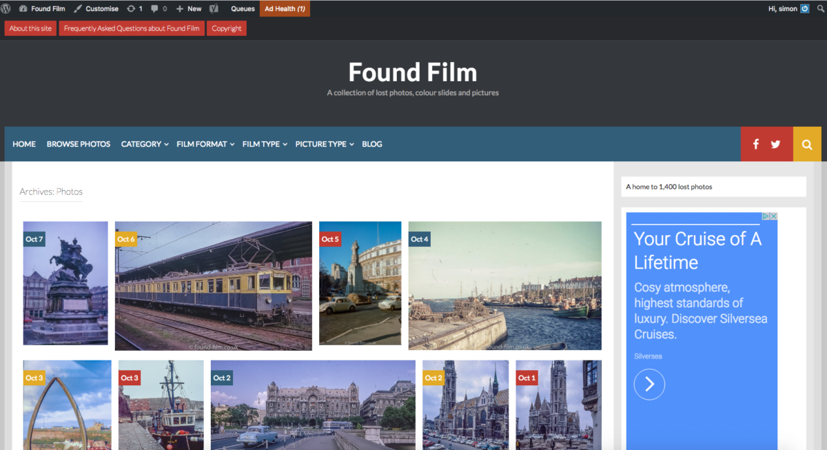 Found Film photo browse page