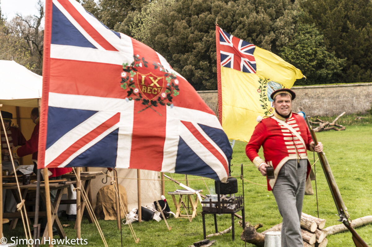 National Trust property Ickworth House pictures - Refreshment tent in battle re-inactment