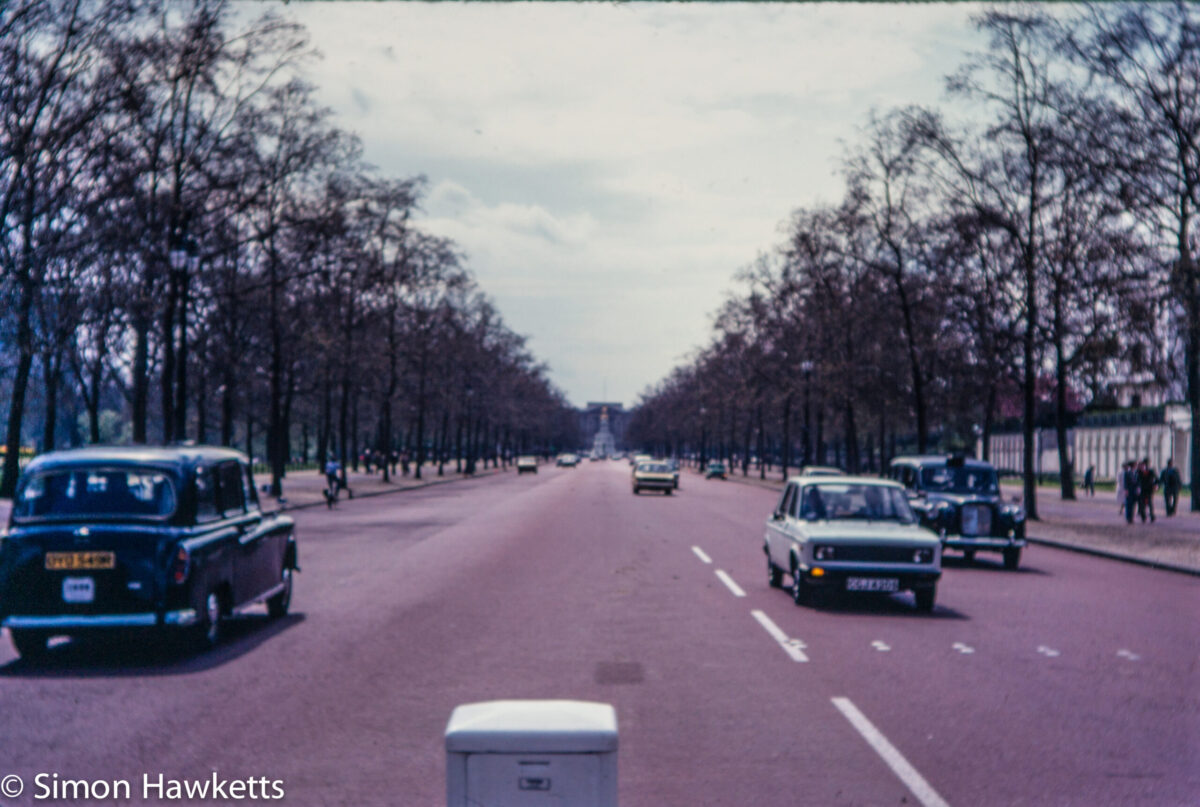 Olympus OM-20 pictures - Looking down the Mall on colour negative film taken about 1980