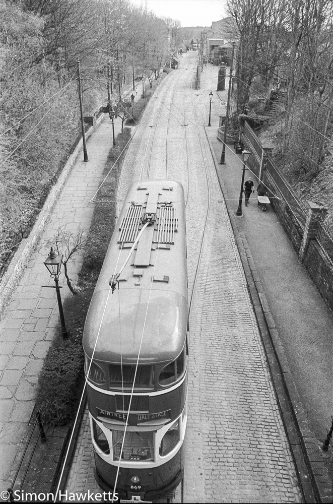 Pentax MZ-3 and Ilford HP5+ - Looking down on trams