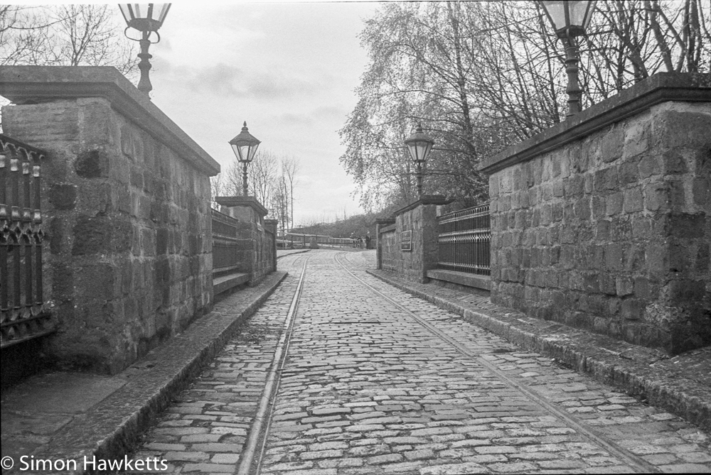 Pentax MZ-3 and Ilford HP5+ - Tram lines on bridge