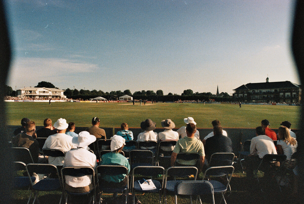 Photos from film found in old cameras - a cricket match