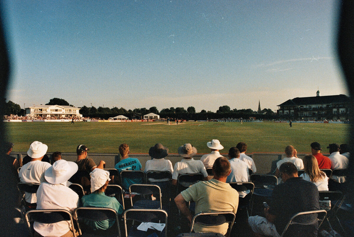 Photos from film found in old cameras - a cricket match