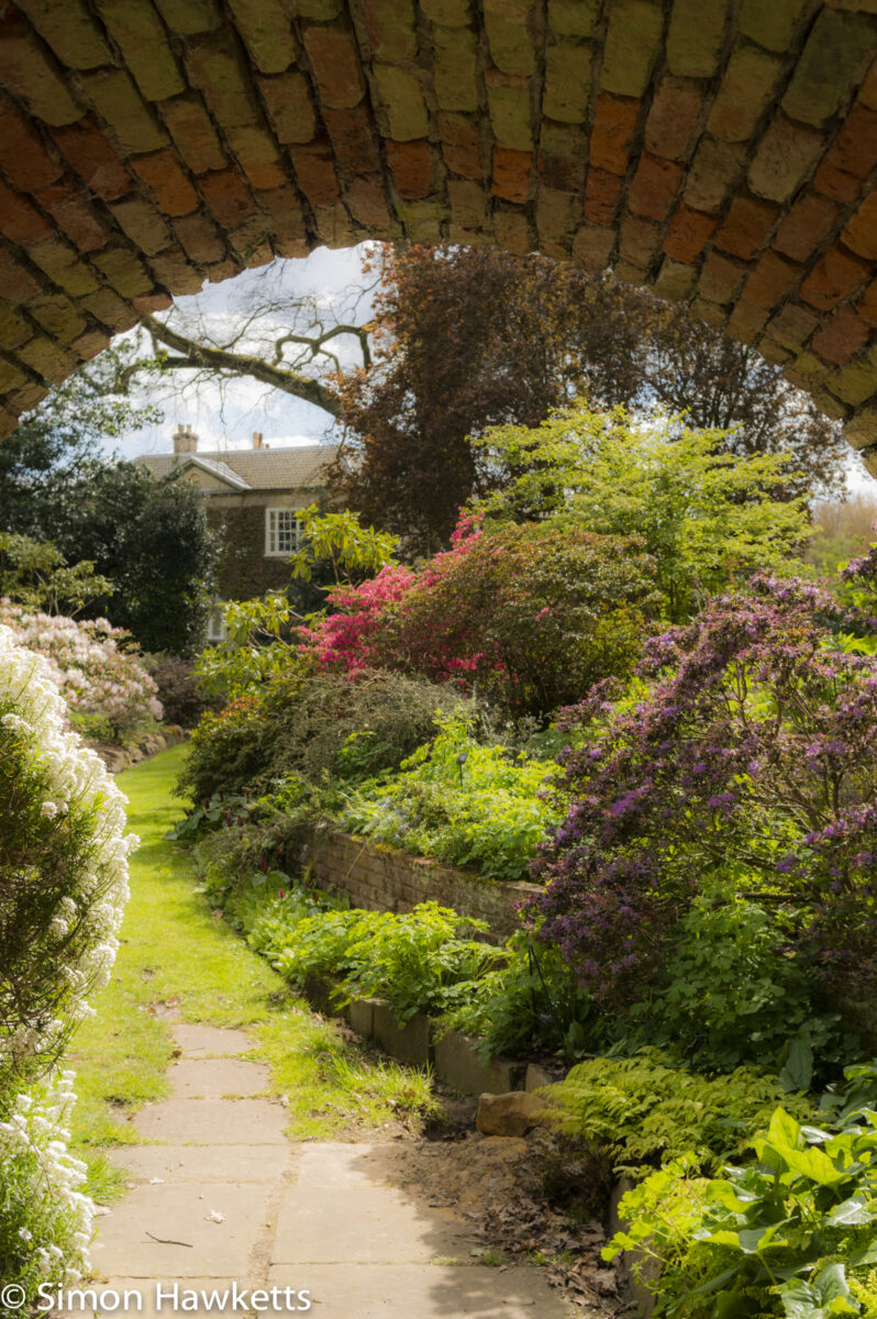 Pictures from Bressingham gardens in Norfolk - Looking under a small bridge in the grounds