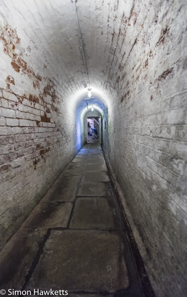 Fuji X-T1 and Samyang 12mm Southwell Workhouse pictures - A corridor in the basement