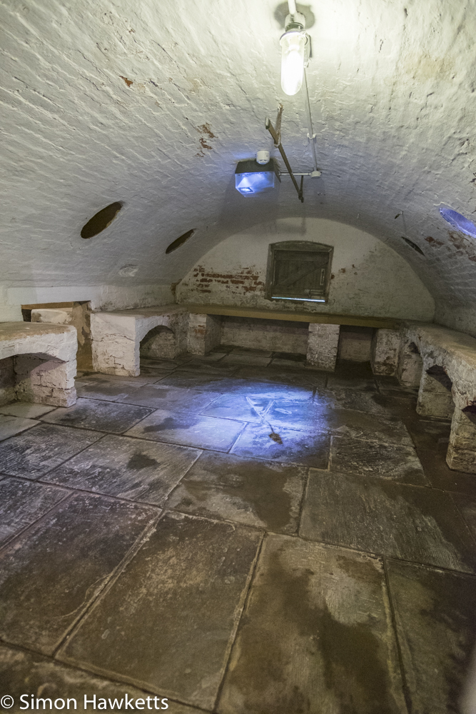Fuji X-T1 and Samyang 12mm Southwell Workhouse pictures - One of the basement rooms with rat projection