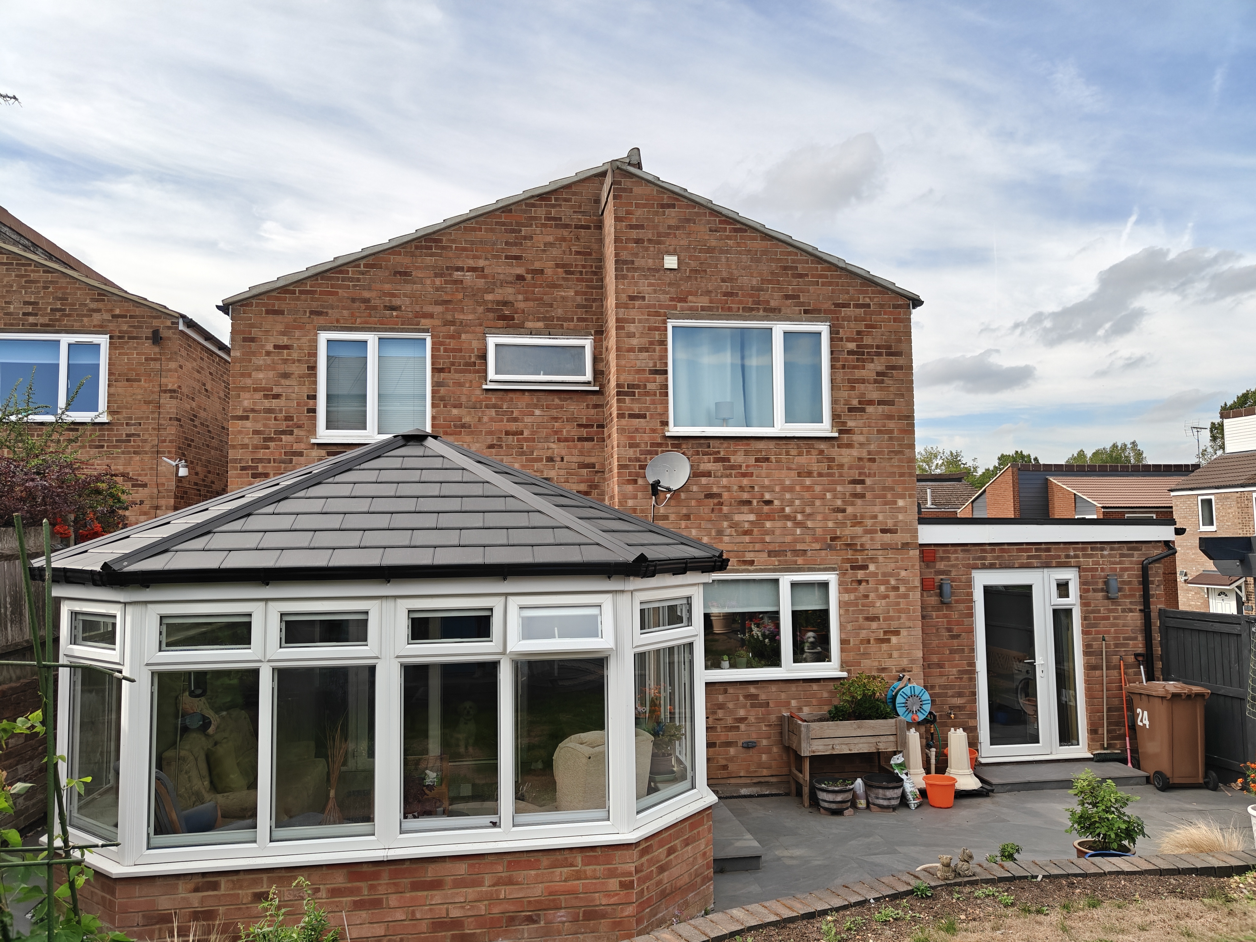 Our house which has recently had solar panels fitted