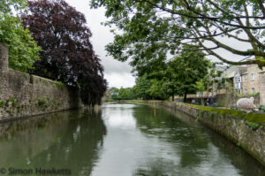 The Moat round The Bishops Palace in Wells