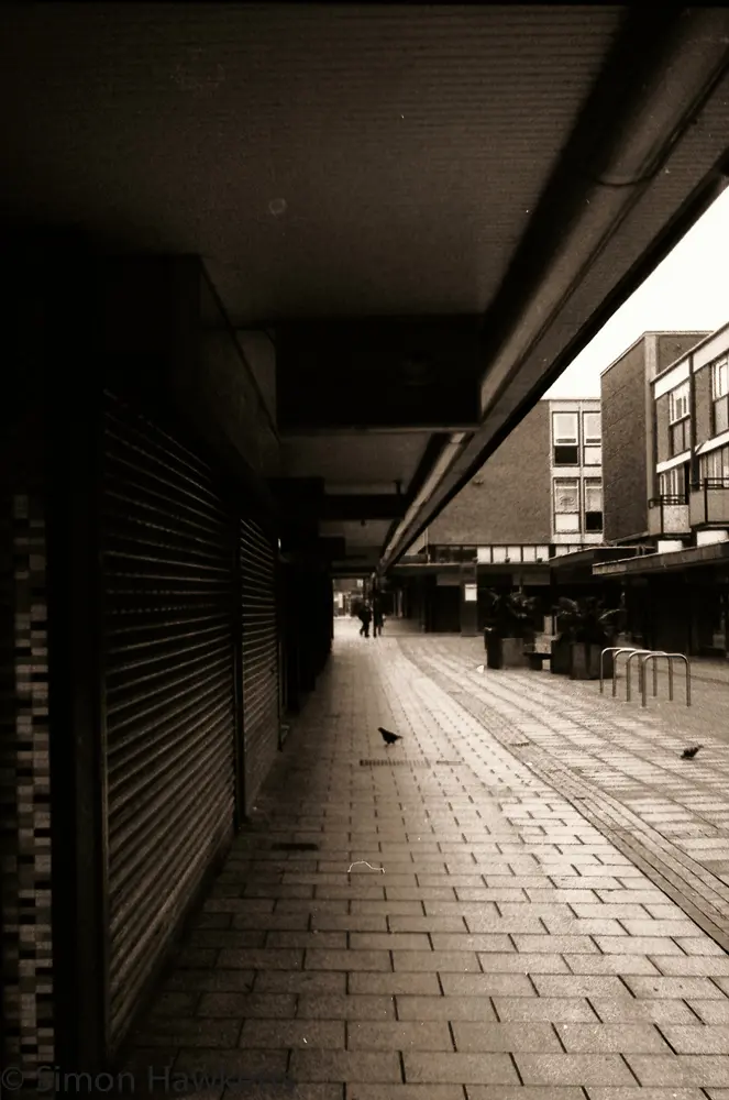 First film developed for 20 years ! 21 Yashica MG-1 sample pictures - Stevenage town centre