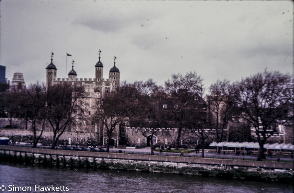 Views around London c1980 on colour slide film - The Tower of London