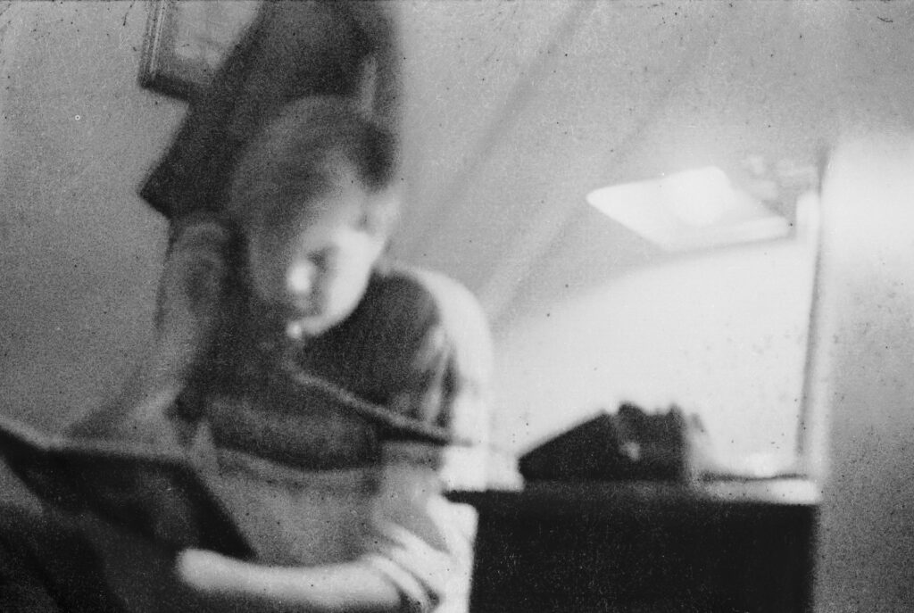 Photos from film found in old cameras - A boy on the phone
