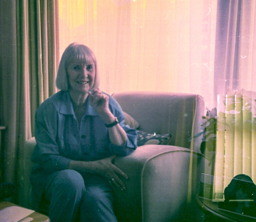 Photos from film found in old cameras - A woman in an armchair