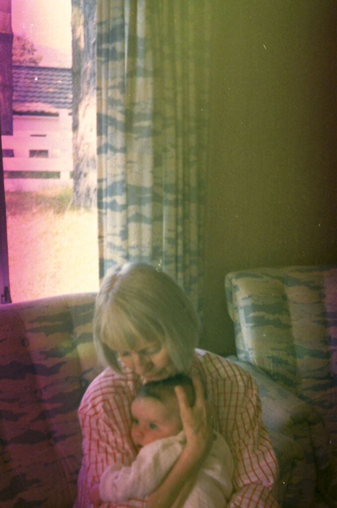 Photos from film found in old cameras - A woman holding a baby