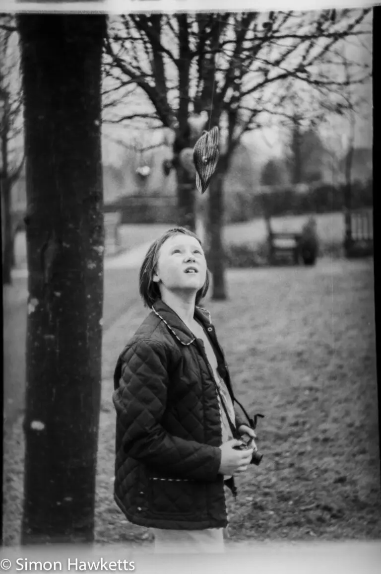 Fun with a tank of coffee 51 Caffenol-C-M sample pictures - A girl with a camera