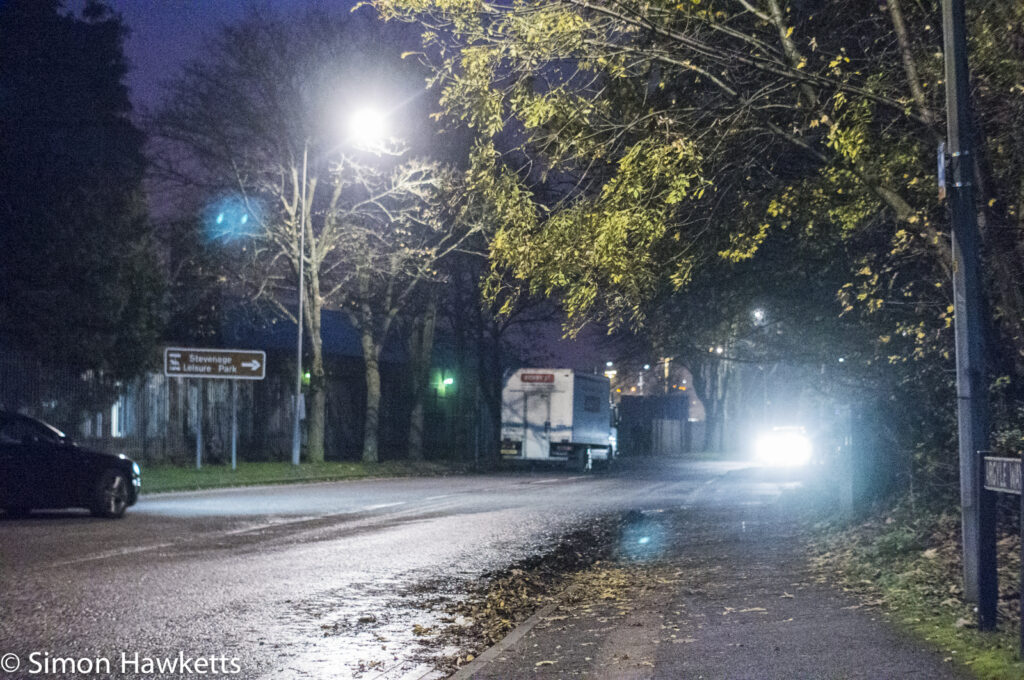 Sony NEX 6 high ISO performance sample pictures - Street lights @ iso12800