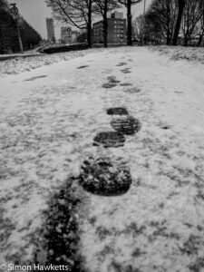 Mobile phone pictures - Footsteps in the snow