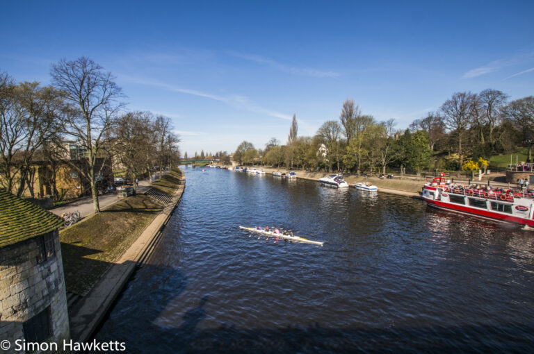 On the bridge looking down the River Ouse in York