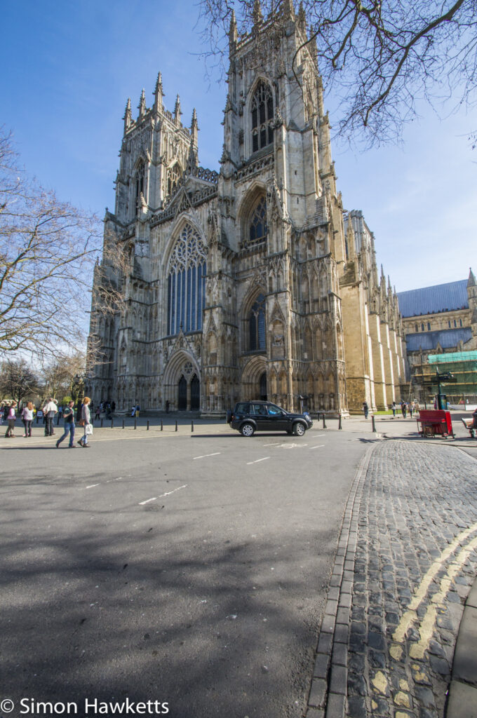 Looking towards the entrance to York Minster