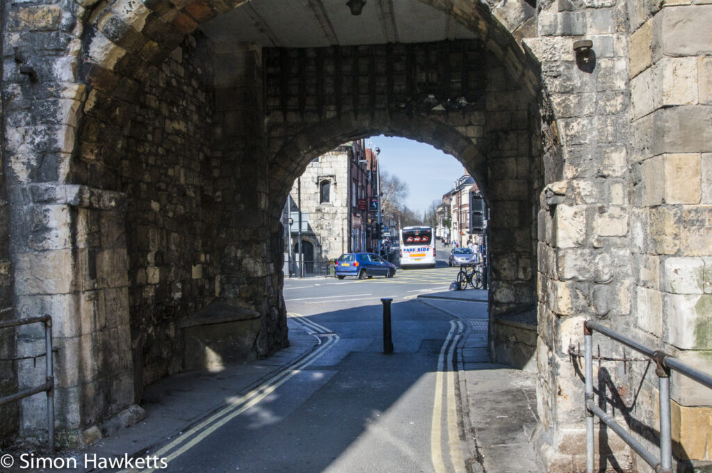 An archway in the city of York