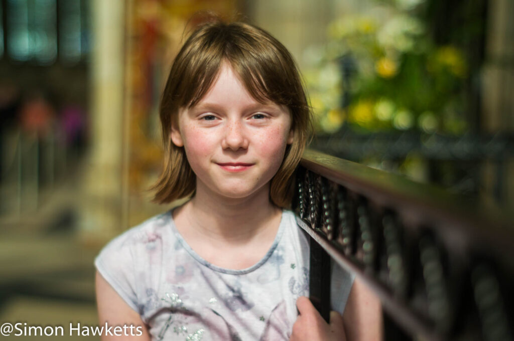 Sony Nex 6 pictures - Portrait of a young girl in York Minster