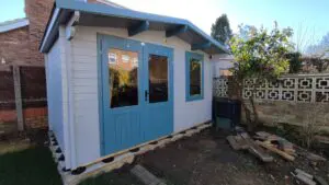 Dunster House log cabin / garden room completed