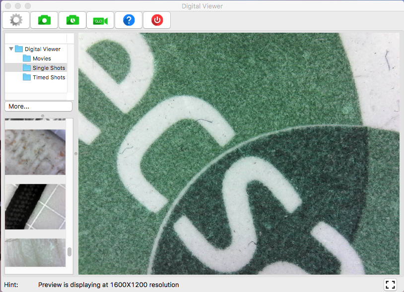 Pluggable USB microscope review 8 Mac version of the pluggable microscope app