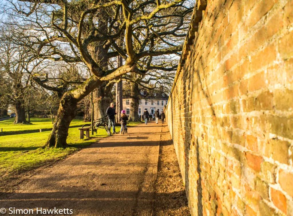 Blickling Hall National Trust property pictures - Path by the property wall