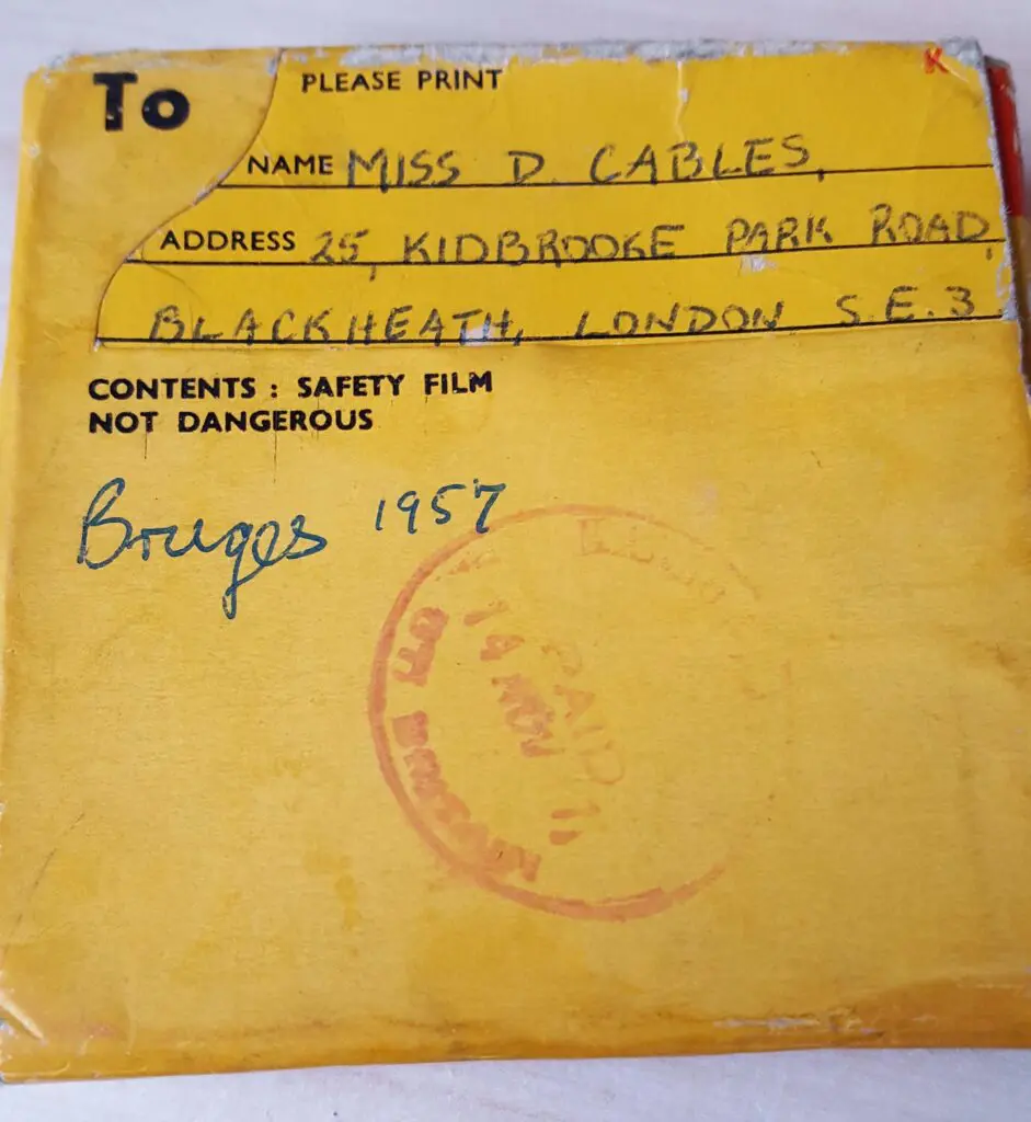 A collection of 8 mm home movies 5 8mm Home Movies - Bruges 1957
