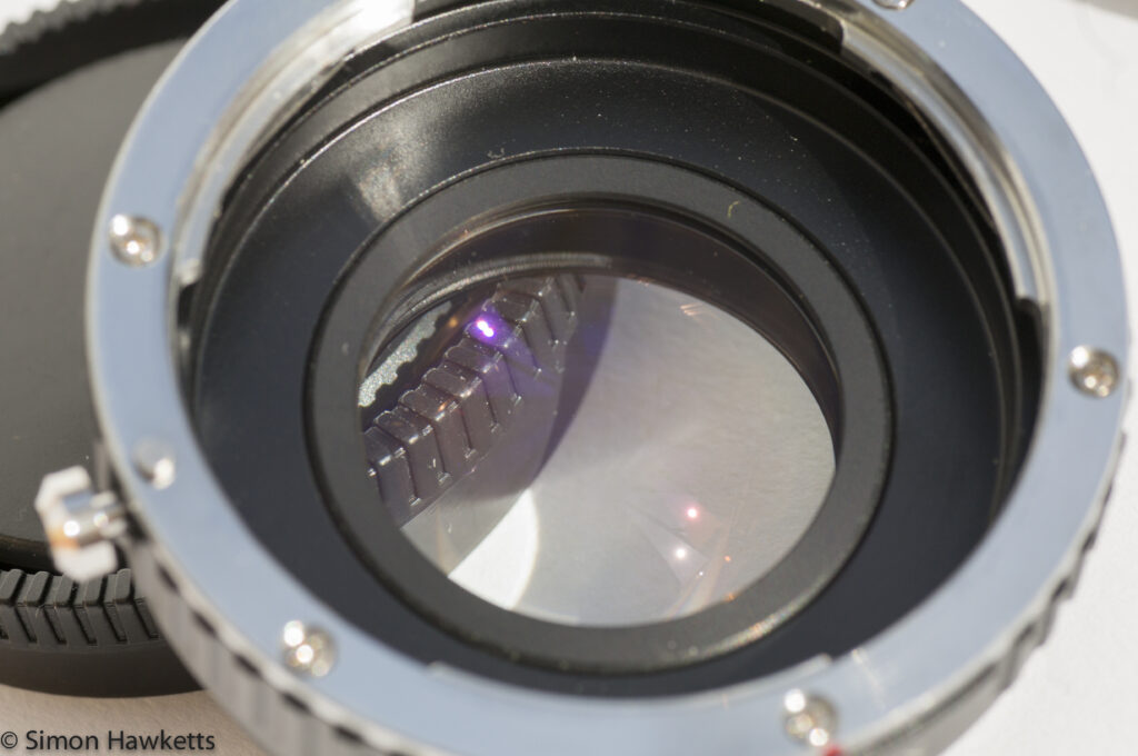 camdiox focal reduxer showing optical element