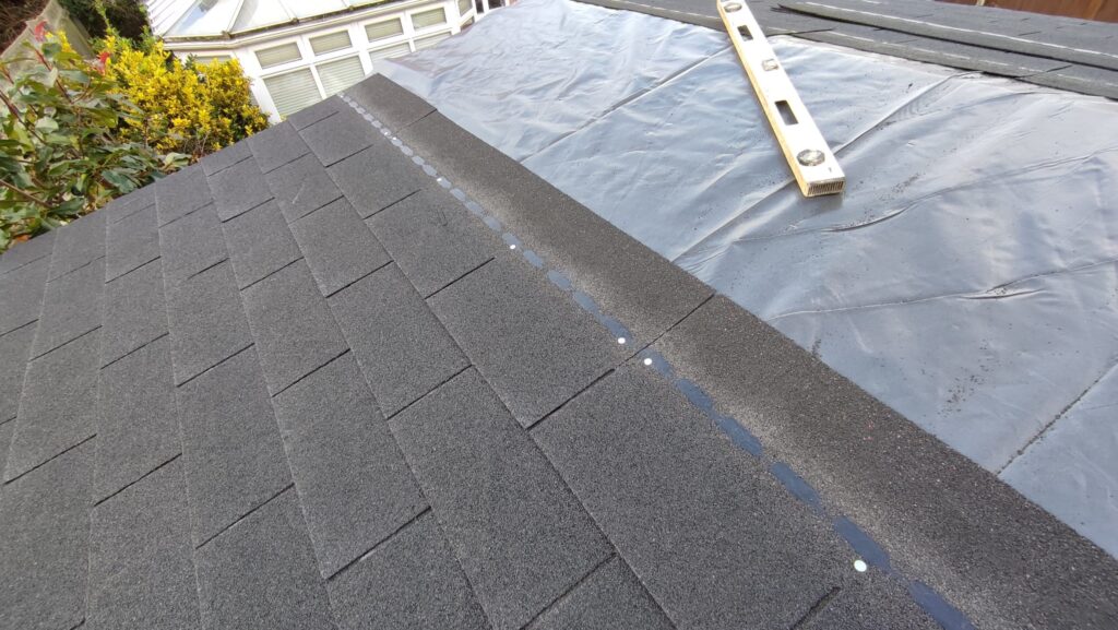 Completing the shingles