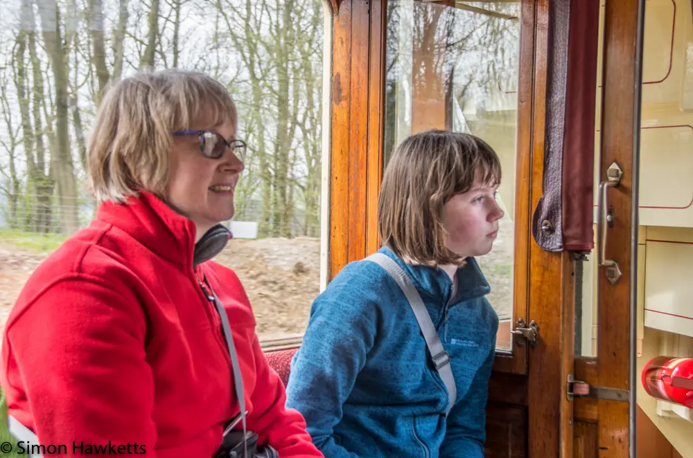 Crich tramway museum - Jan and Emma