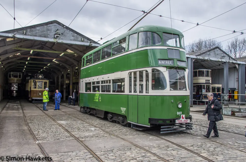 Crich tramway museum - the tram yard