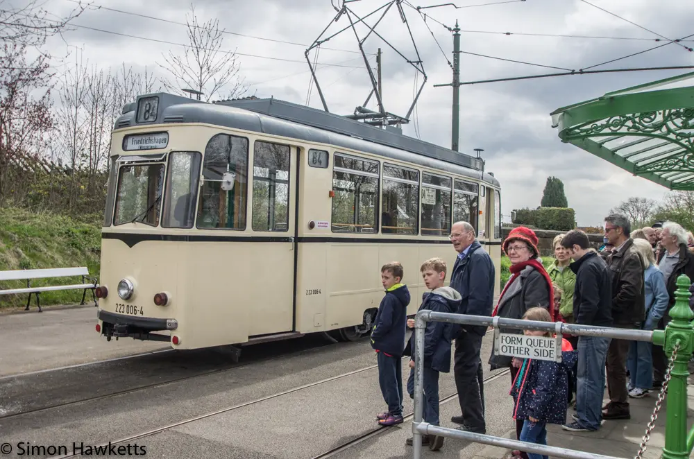Crich tramway museum - waiting for tram