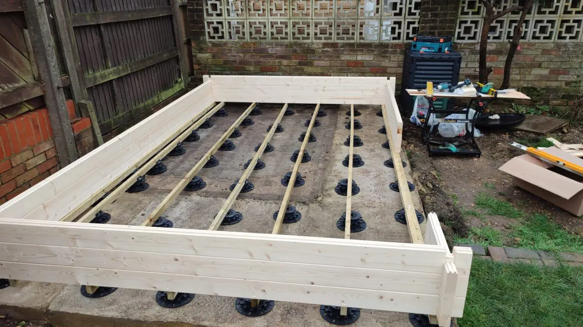 First few logs in place