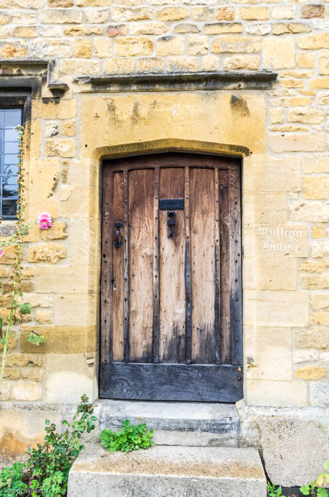 Weathered antique door in Chipping Campden