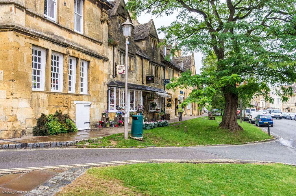 View up the high street in Chipping Campden
