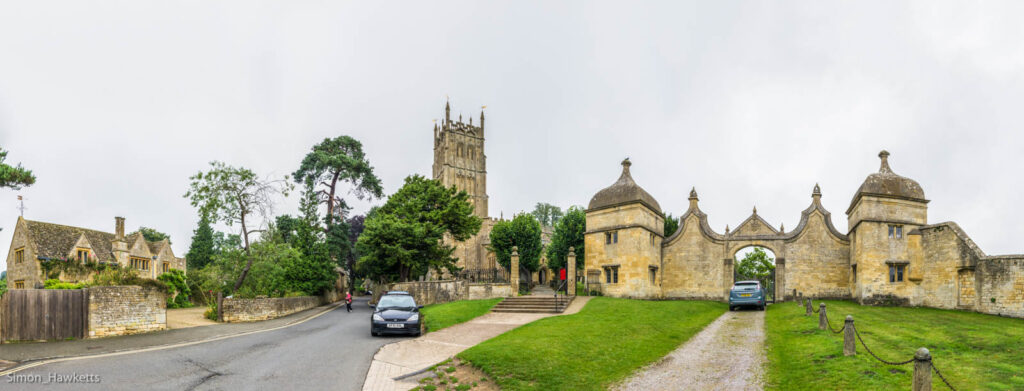 A panorama of Chipping Campden including St James church