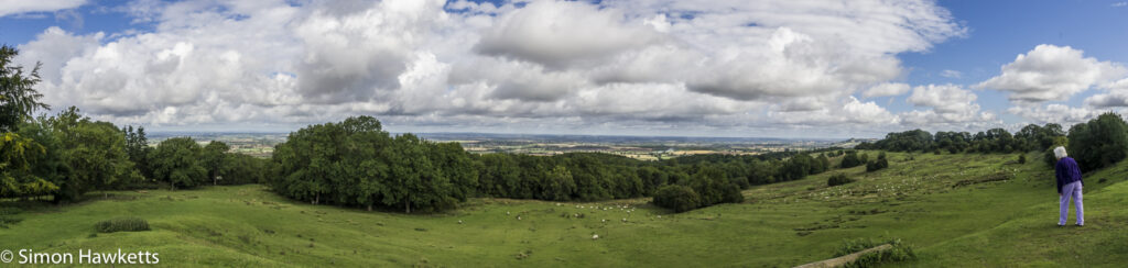 A stiched panorama view over gloucestershire