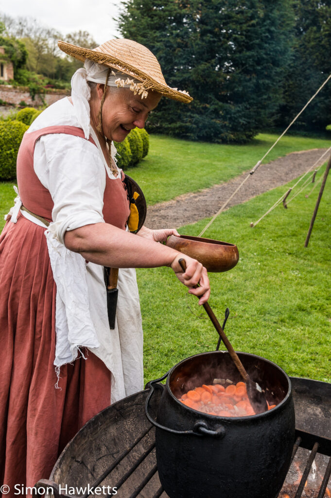 kentwell hall tudor day pictures stirring the pottage