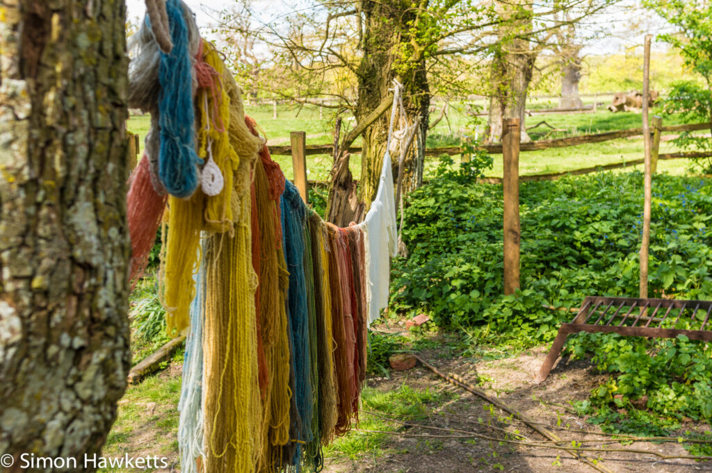 kentwell hall tudor day pictures wool drying 2