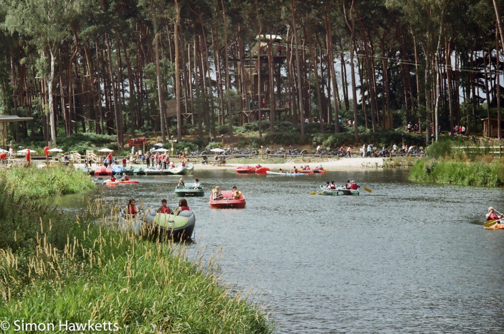 miranda g slr with kodak gold 400 sample picture the boating lake at woburn forest centerparcs 3
