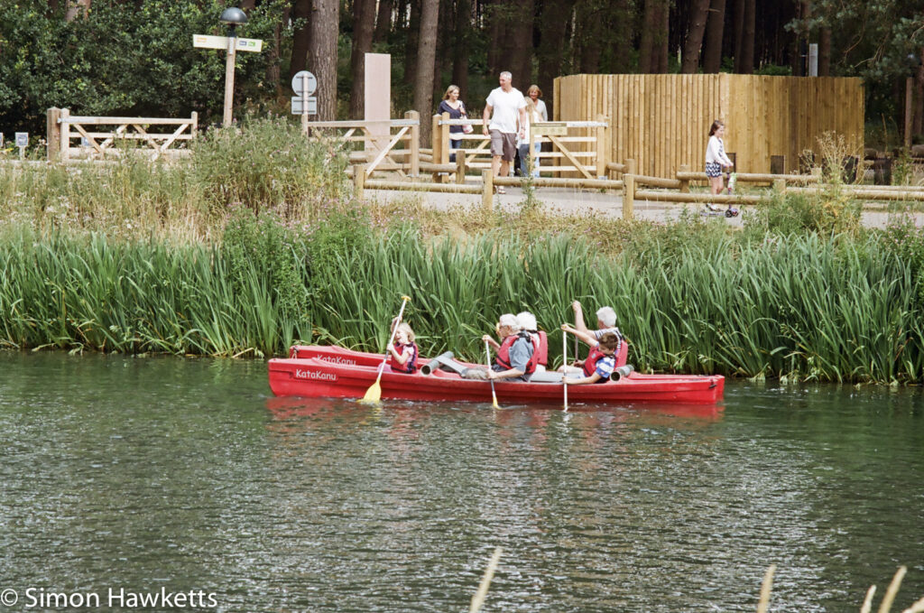 miranda g slr with kodak gold 400 sample picture the boating lake at woburn forest centerparcs 5