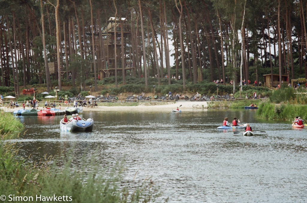 miranda g slr with kodak gold 400 sample picture the boating lake at woburn forest centerparcs 7